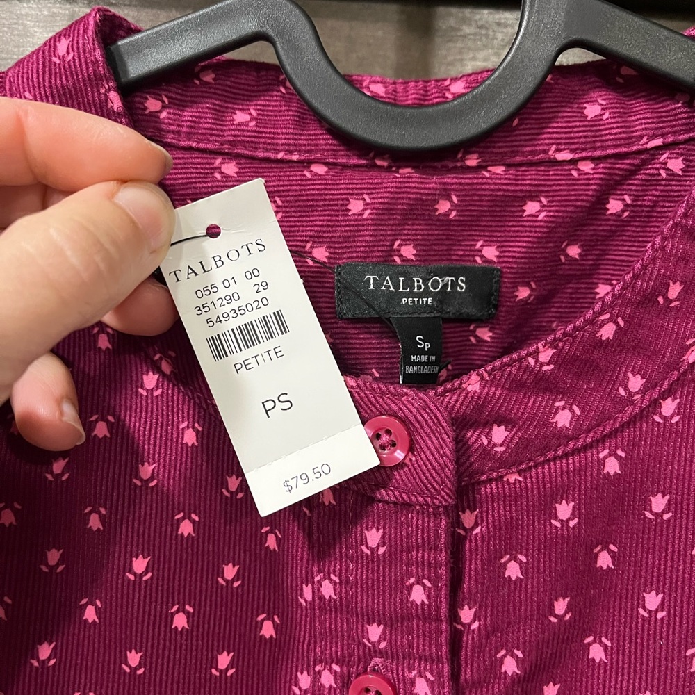 Talbots corduroy button down - Picture 4 of 7